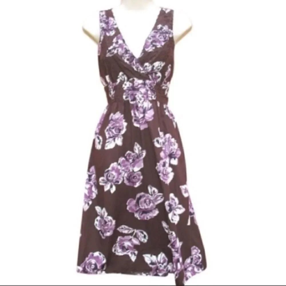Moschino Brown Purple Dress 